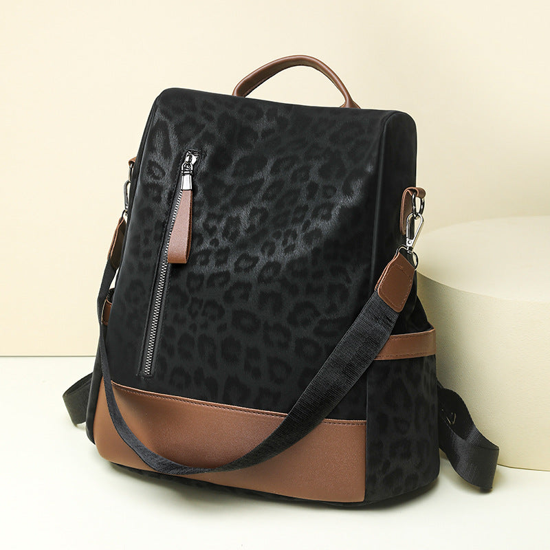 Chic Leopard-Print Rucksack Brehn