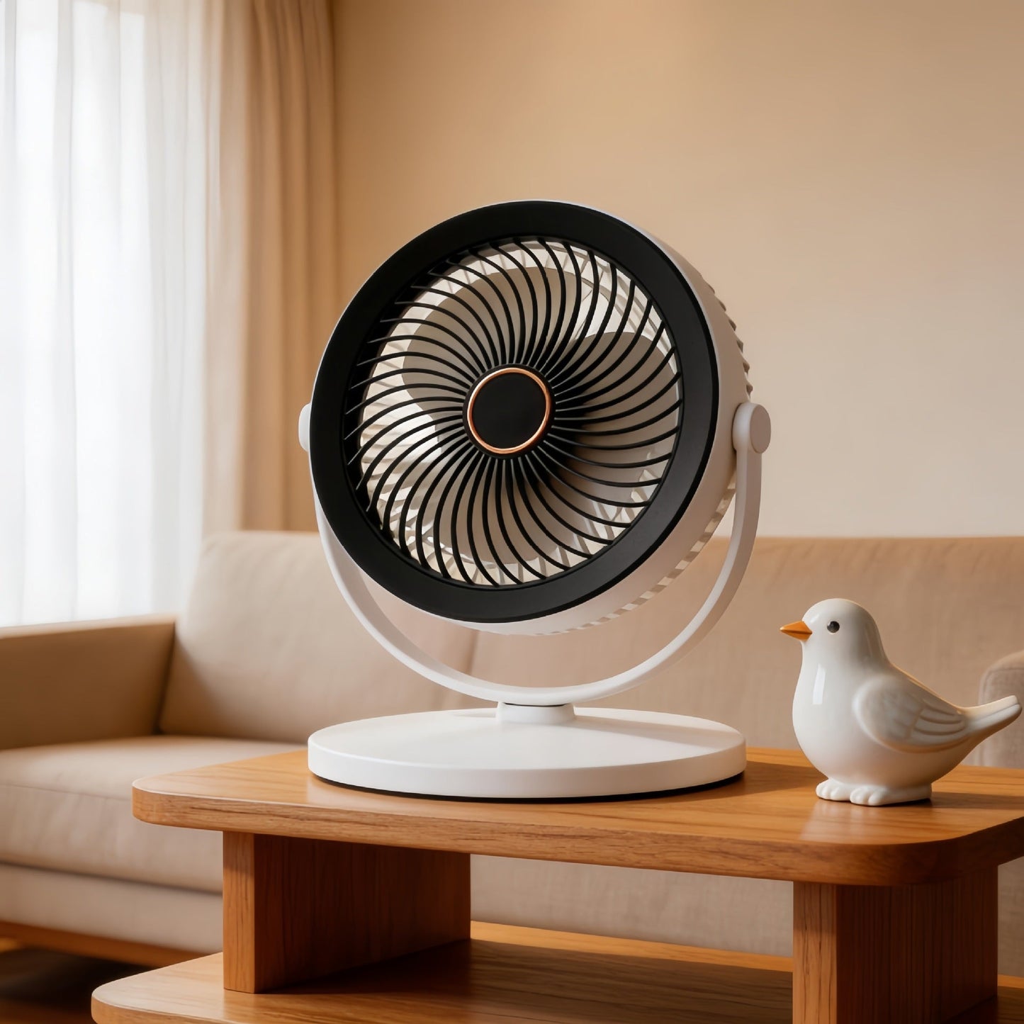 Frauen tragbarer Ventilator mit integriertem LED-Licht Brehn