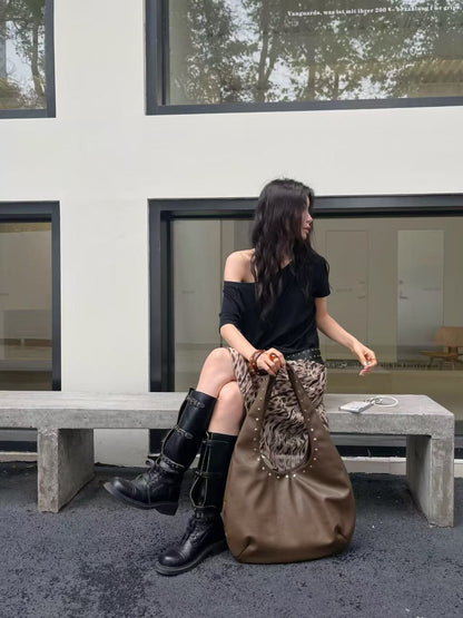 Elegante Lockere Handtasche