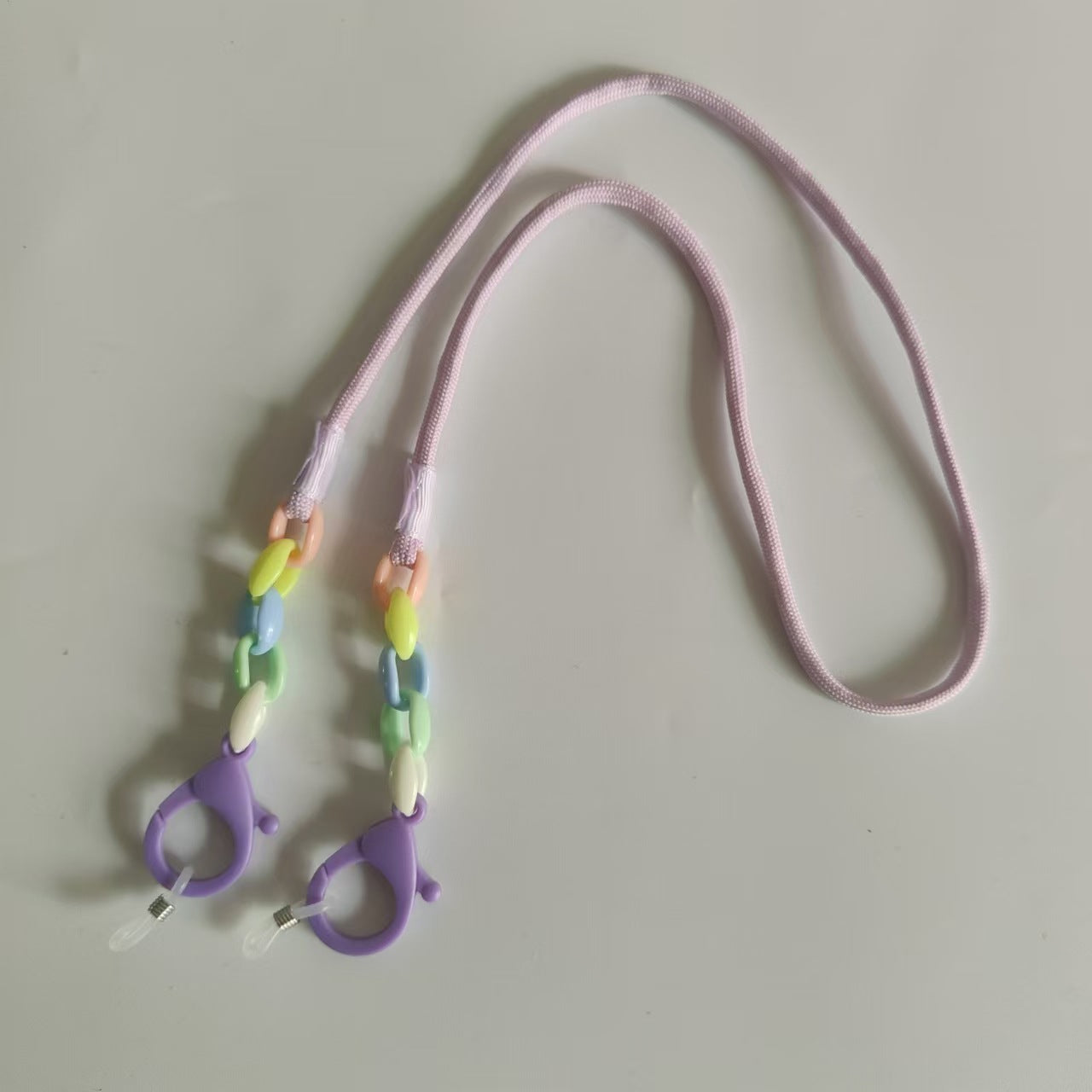 Brillenhalterkette mit Bunten Perlen und Stabilen Clips Brehn