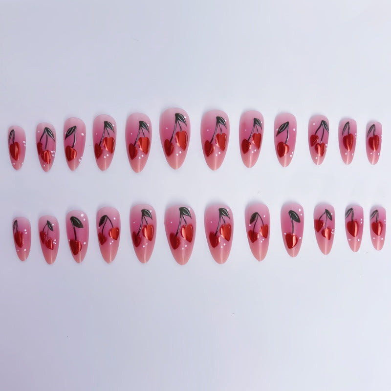 Kunstnail Art mit Kirschdesign Brehn