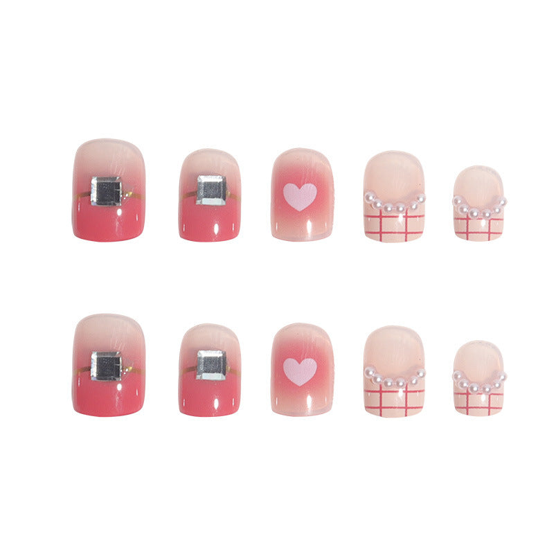 Glamourös Herz-akzentuierte Nagelkunst Brehn