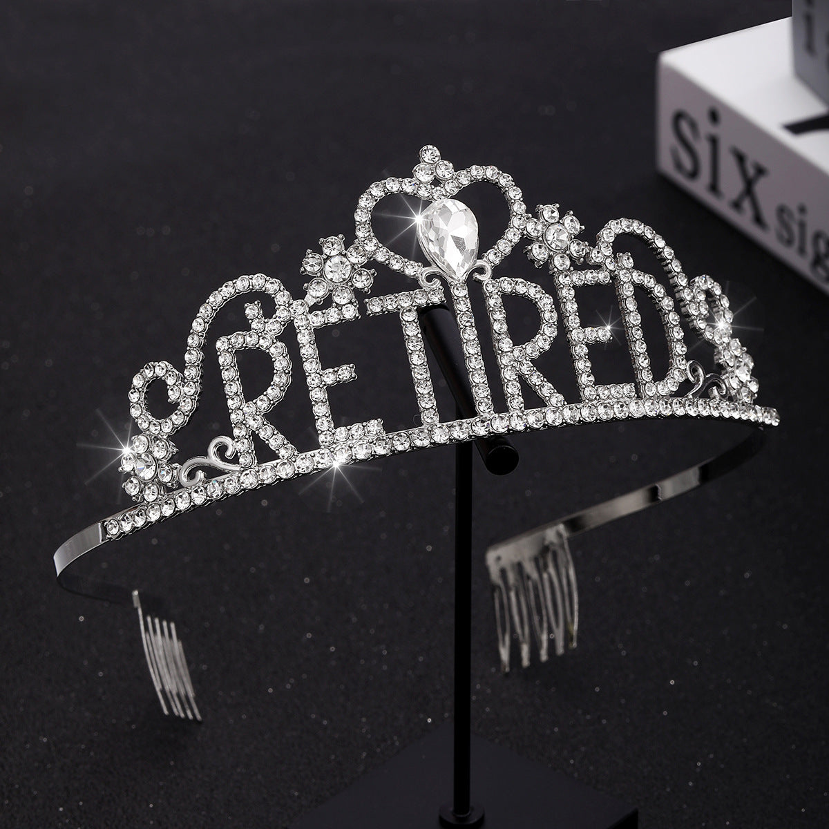 Damen Festliche Tiara mit Aufschrift und Satin-Schärpe Brehn