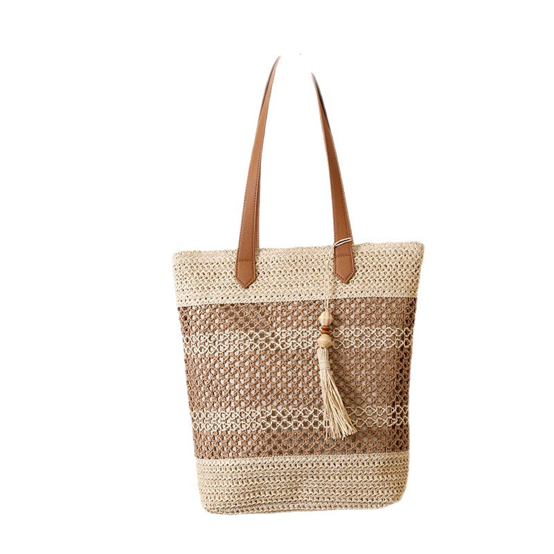 Damen Funktionale Bastshoppingtasche Brehn