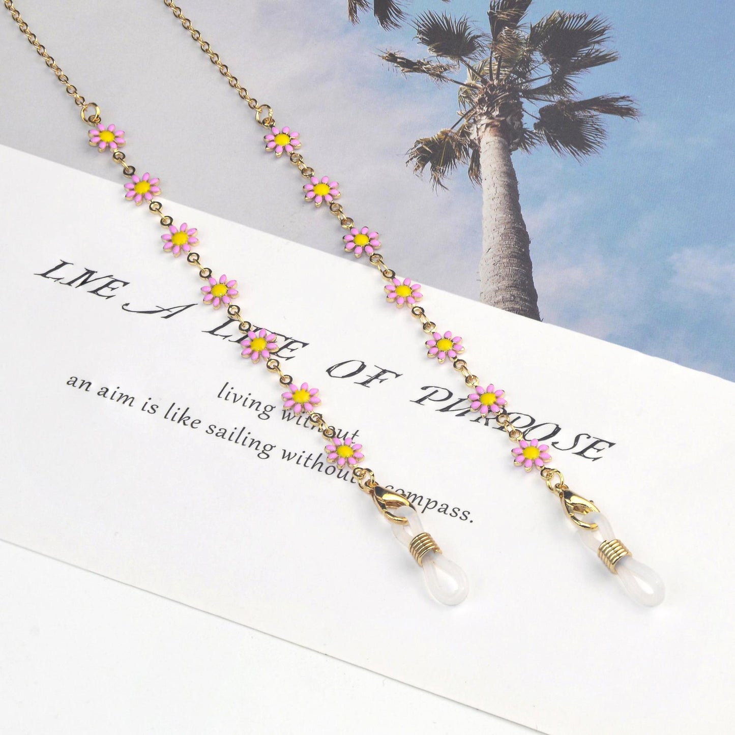 Floral Design Eyewear Chain Brehn