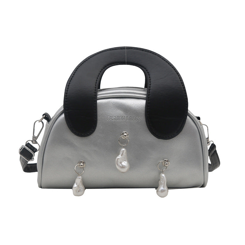 Elegante Perlenverzierte Handtasche