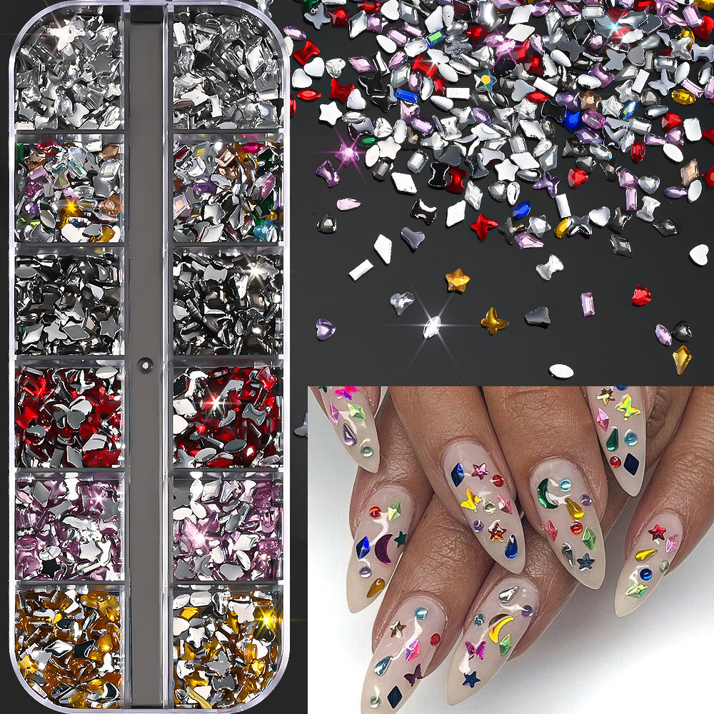 Nagelkunst Dekorative Edelsteinset