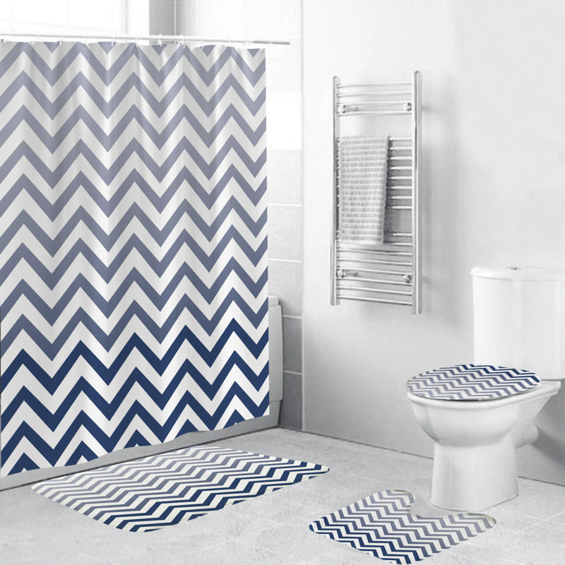 Chevron-Muster-Badezimmer-Set Brehn