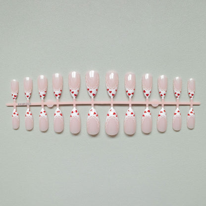 Herz-akzentiertes Acryl-Nail-Art-Set