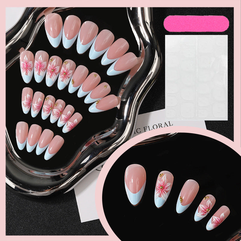 Floral Art Design Press-On Nagelset Brehn