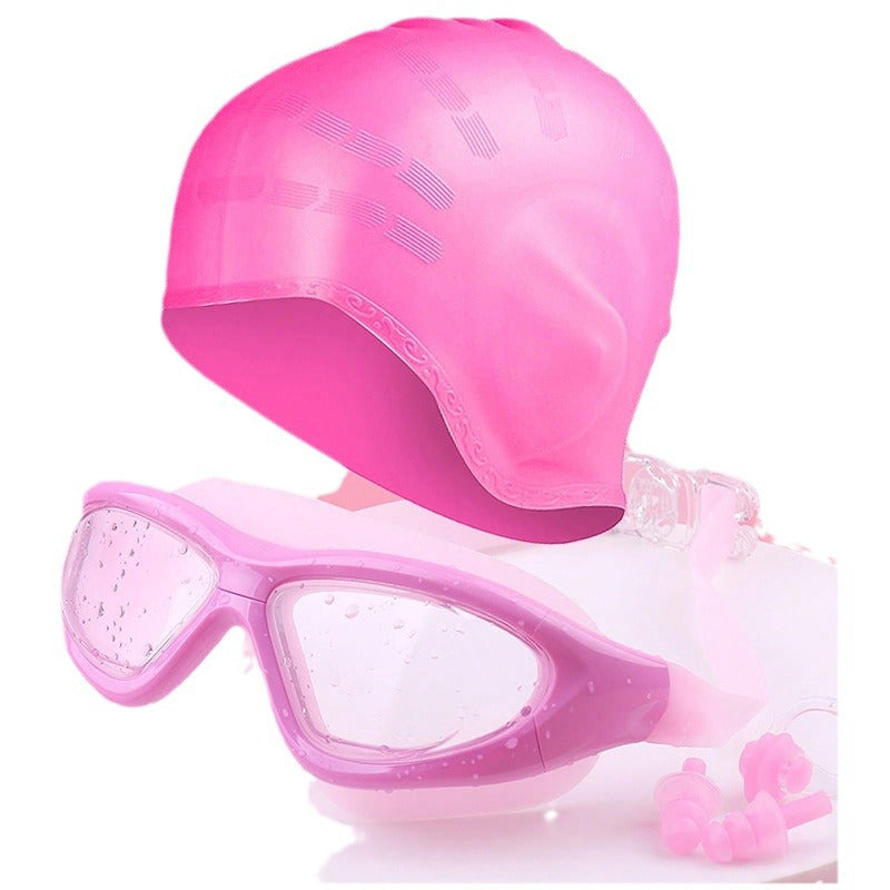 Schwimmset mit Komfort-Schwimmbrille und Kappe Brehn