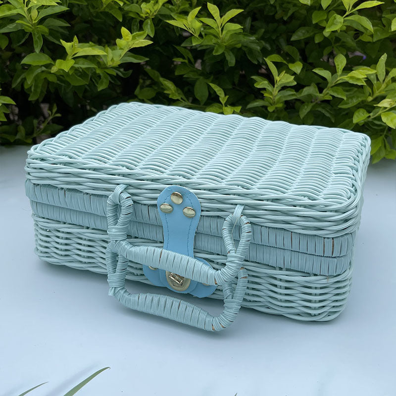Vintage-inspirierte gewebte Aufbewahrungsbox Brehn