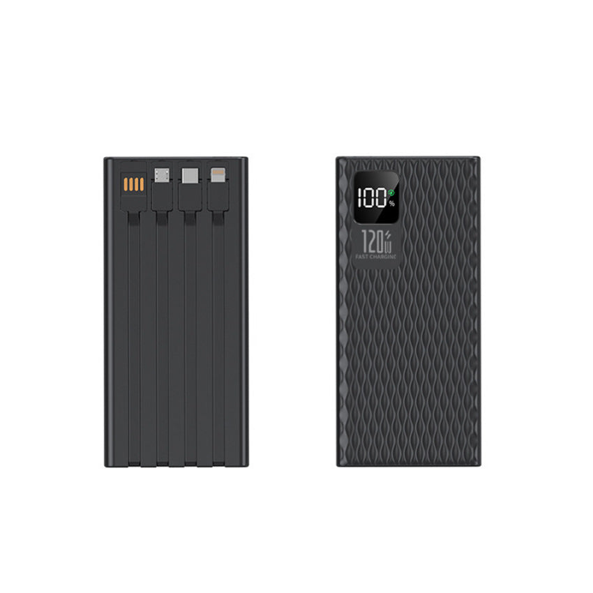 Hochleistungs-Powerbank mit integrierten Schnellladeanschlüssen und LCD-Anzeige Brehn