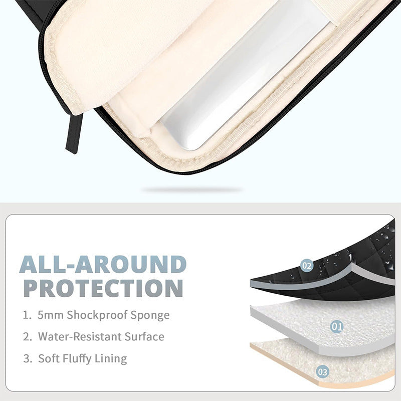 Gepolsterte Laptop-Handtasche mit Vielseitigen Innenfächern Brehn