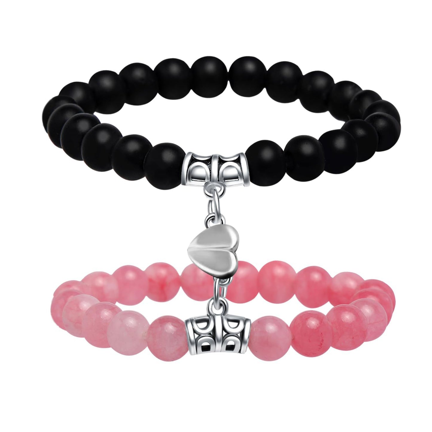 Dual Stone Herz Charm Armband Brehn