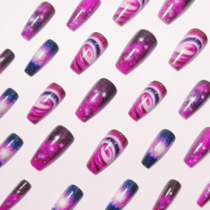 Galaxy-inspirierte Nagelkunst Brehn 1788155576