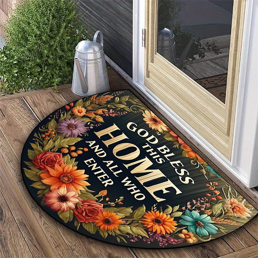 Buntglas Sonnenblume Willkommen Matte Brehn