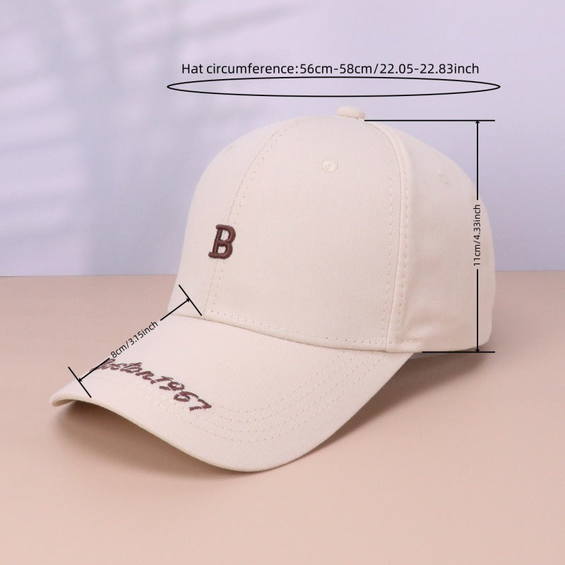 Damen klassische bestickte verstellbare Baseballcap Brehn