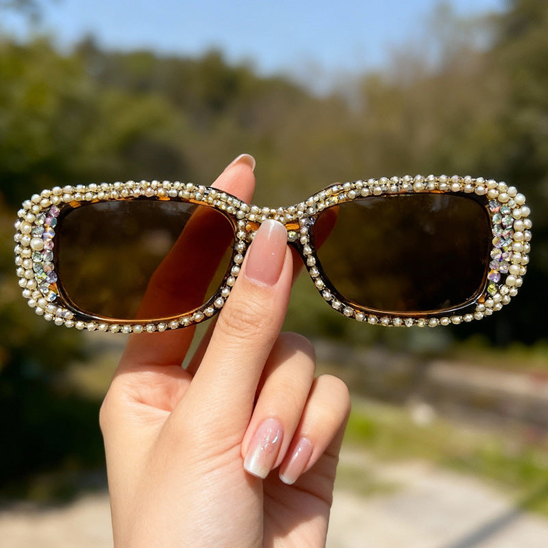 Rhinestone-besetzte modische Sonnenbrille Brehn