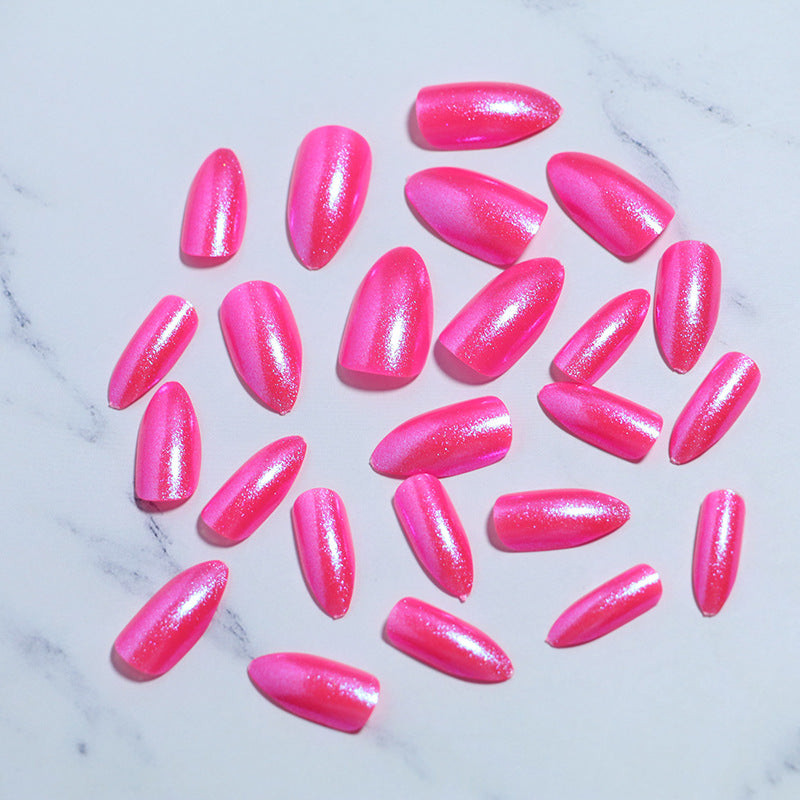 Glossy Press-On Nagelset mit schimmerndem Glanz Brehn