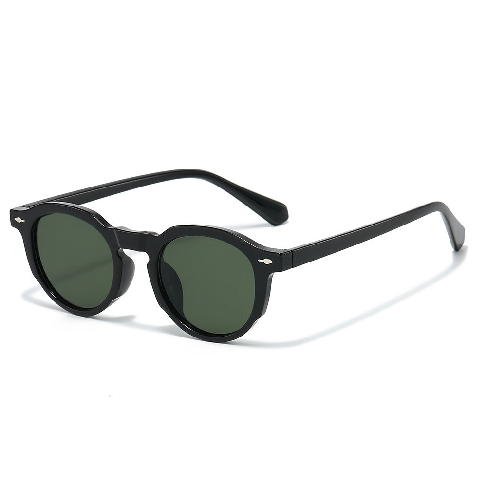Stylische Retro-Ovalrahmen-Sonnenbrille Brehn