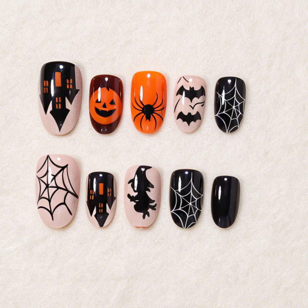 Halloween-Themen Press-On Nail Art Kit Brehn