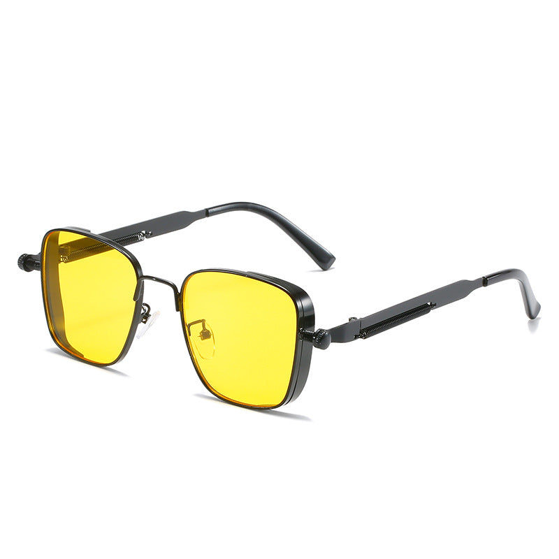 Damen modernistische Sonnenbrille im eleganten Metallrahmen Brehn