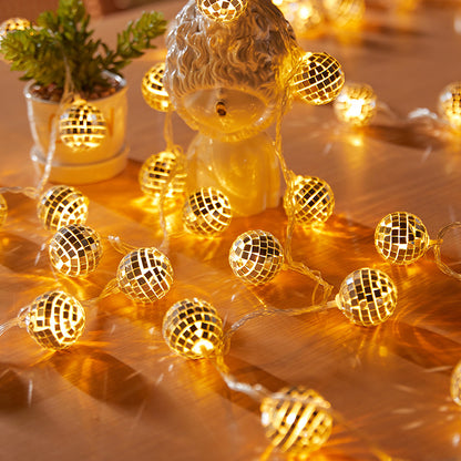Dekorative Lichterkette mit Diskokugel-Design Brehn