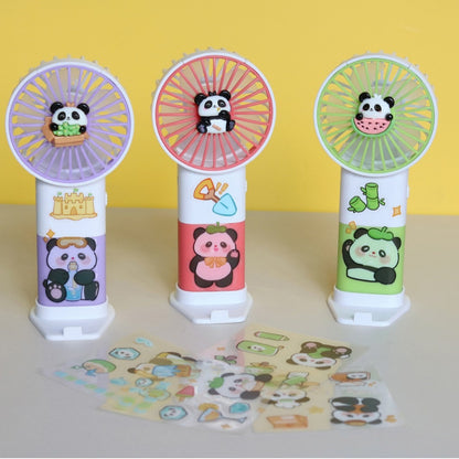 Unisex Tragbarer Handventilator im niedlichen Panda-Design Brehn