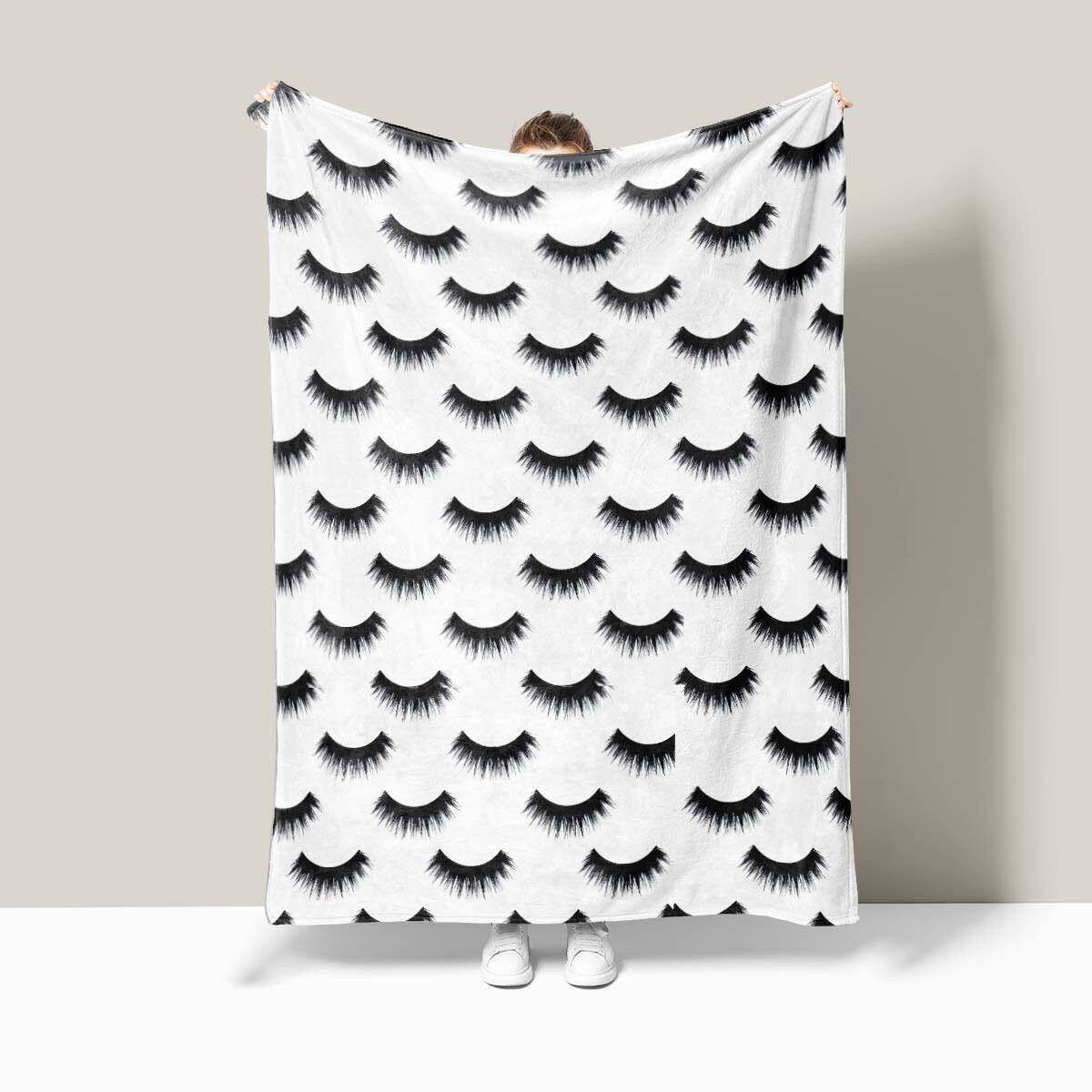 Luxuriöse Fleece-Wurfdecke mit auffälligem Design