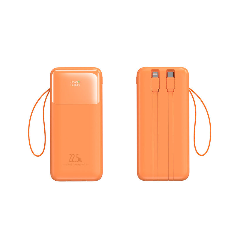 Tragbare Powerbank mit Integriertem Kabelmanagement und Schnellladefunktion Brehn