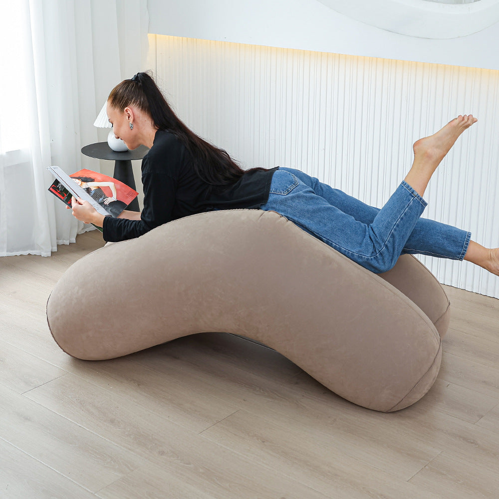 Damen Ergonomische Aufblasbare Relaxliege mit Kopfstütze Brehn