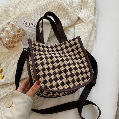 Schachbrettmuster Handtasche