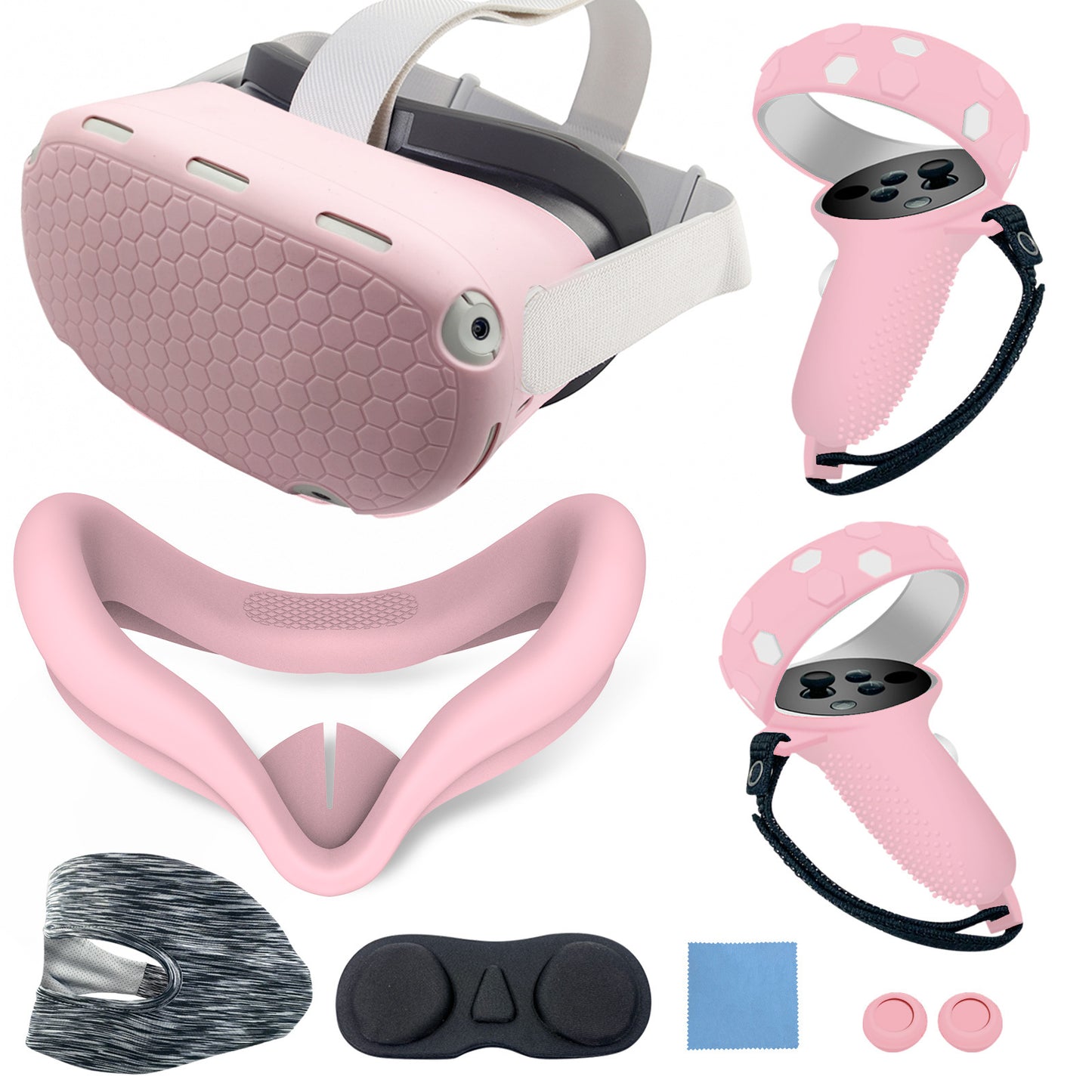 VR-Headset mit Ergonomischem Haltebügel und Schutzhülle Brehn