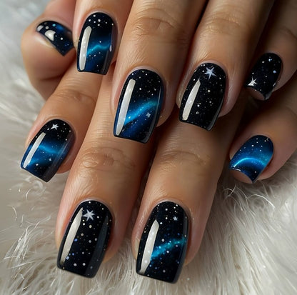 Galaxy-Themed Nail Art Set Brehn