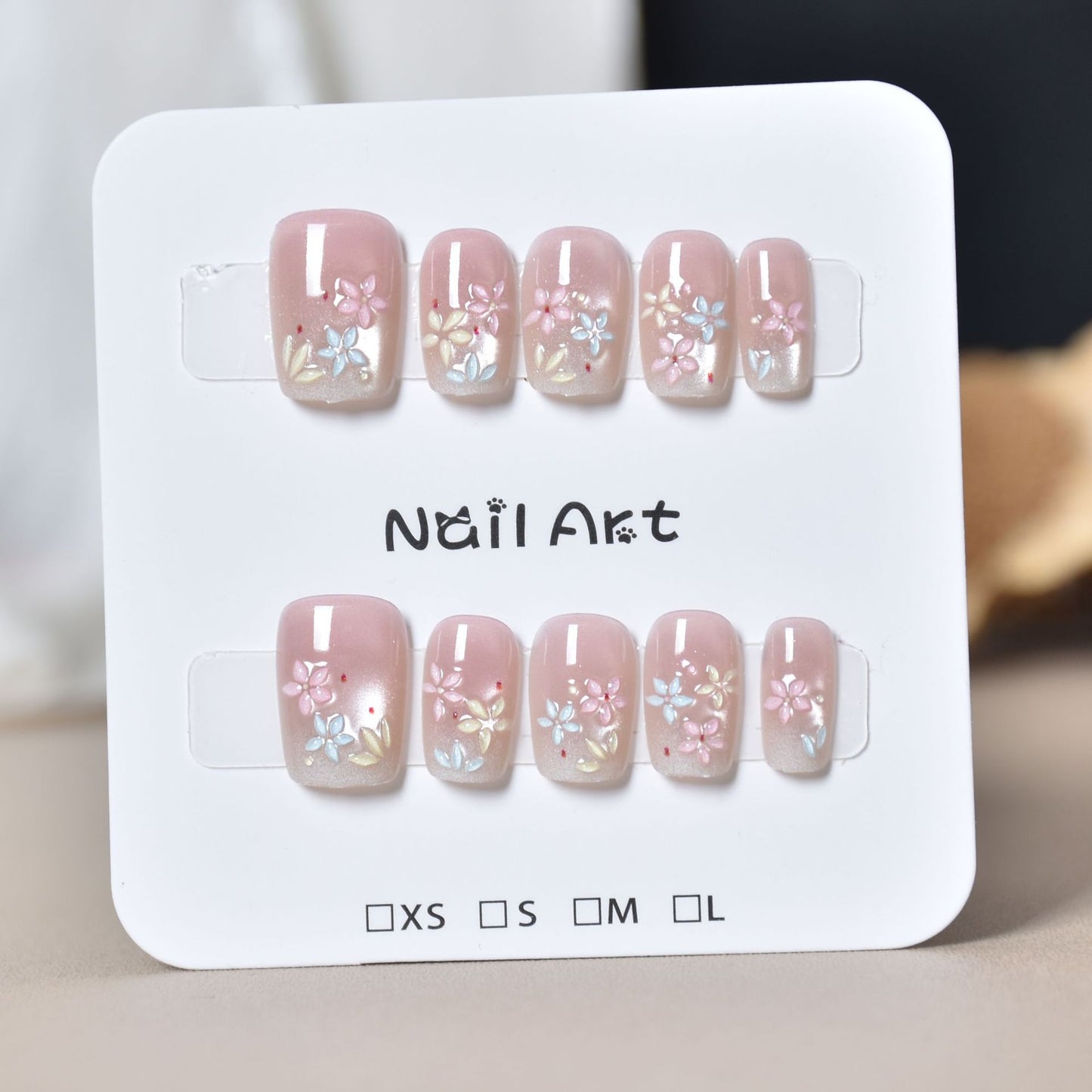 Floral Art Presse-On Nagelverlängerungen Brehn