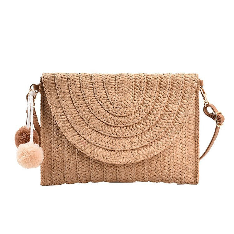 Handgefertigte Schultertasche Aus Geflochtenem Material Brehn