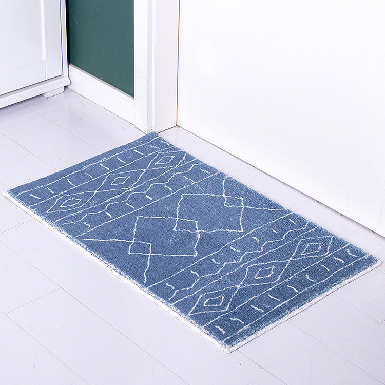 Weicher Hochflor-Badematten-Teppich mit Berber‑inspiriertem Rhombenmuster Brehn