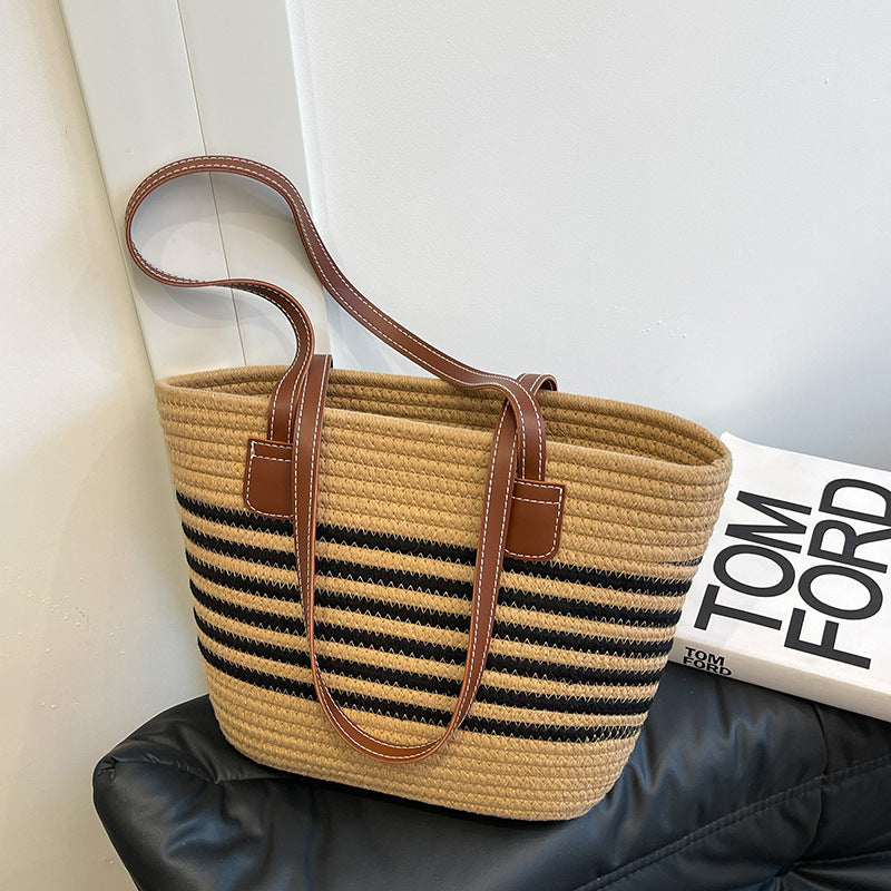 Gestreifter Gewebter Strandtasche Brehn