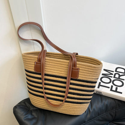 Gestreifter Gewebter Strandtasche Brehn