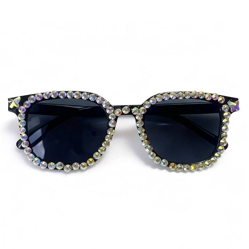 Kristall-verzierte Katzenaugen-Sonnenbrille Brehn