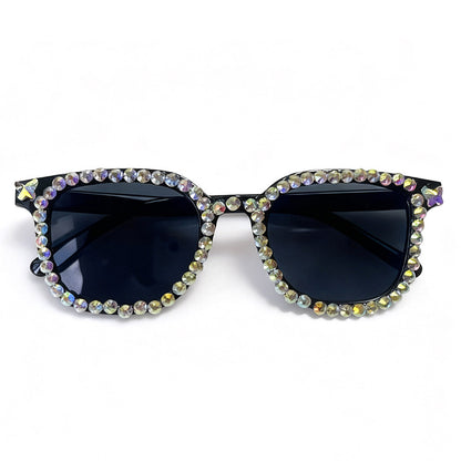 Kristall-verzierte Katzenaugen-Sonnenbrille Brehn