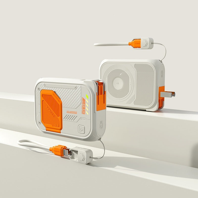 Multifunktionale Powerbank mit integriertem Ladekabel und herausragender Schnellladefunktion Brehn