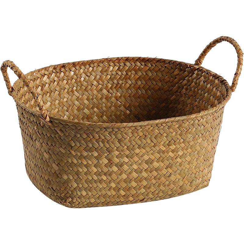 Unisex Handgewebter Aufbewahrungskorb mit ergonomischen Griffen Brehn