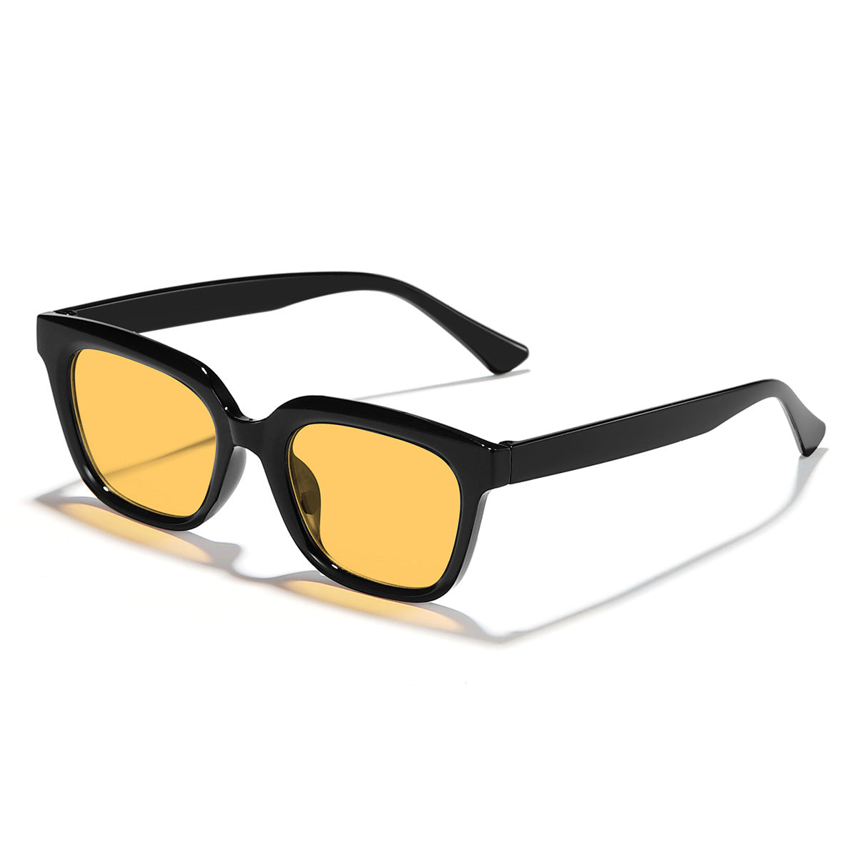 Damen Moderne quadratische Sonnenbrille mit stilvollem Transparenzrahmen Brehn