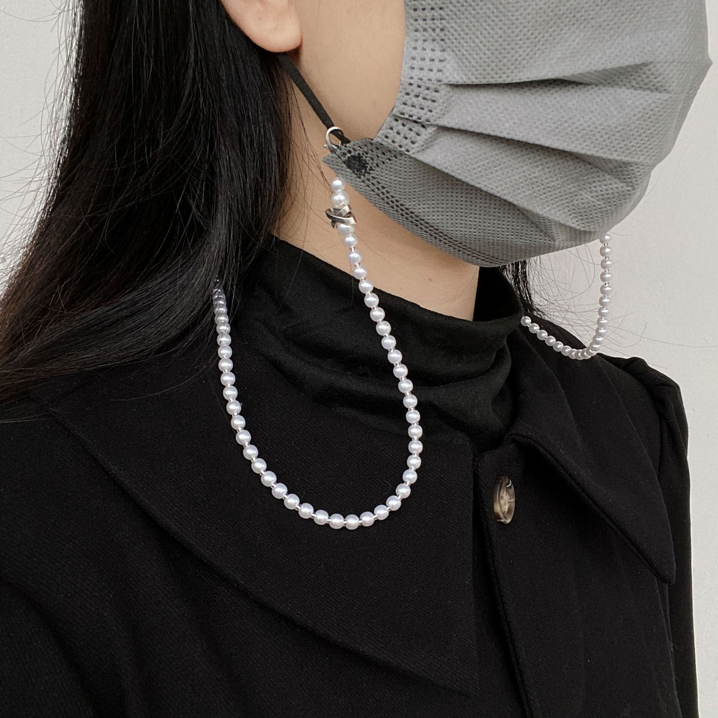 Elegante Perlen-Detail Brillenketten Brehn