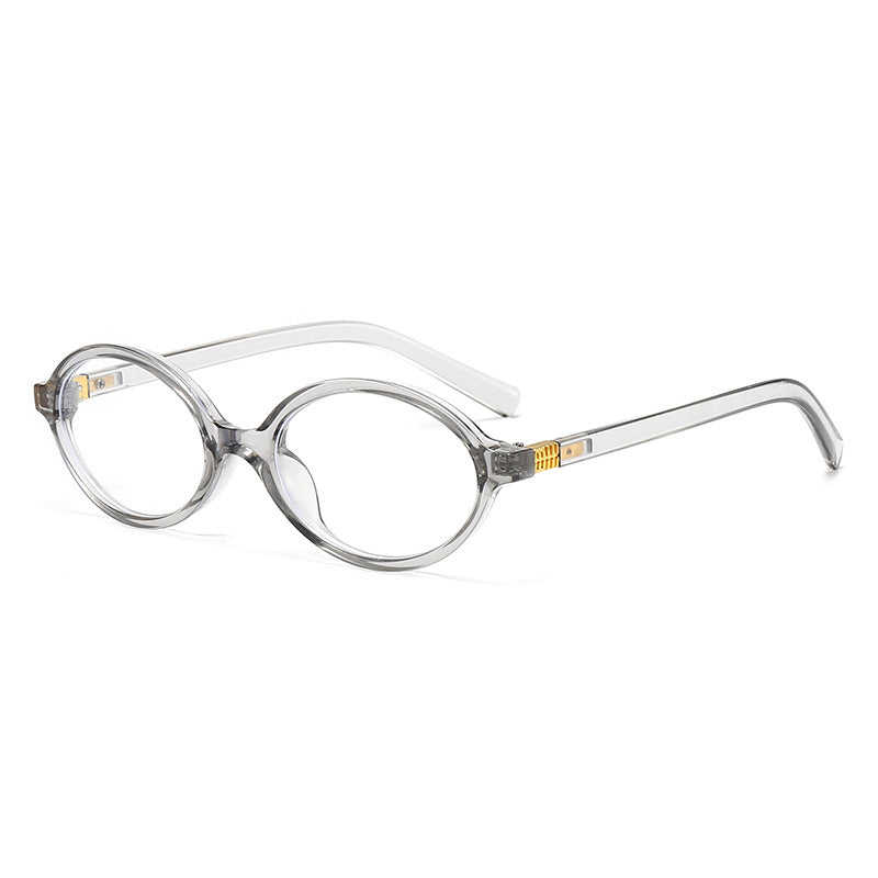 Damen modische ovale Brille mit goldenen Akzenten Brehn