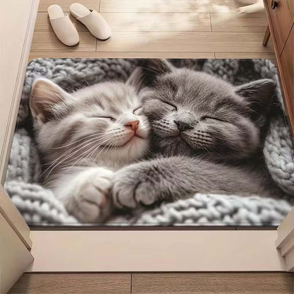 Dekorative Katzen Willkommen Matte Brehn