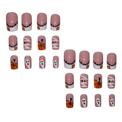 Halloween-Themen Press-On Nagelkunst Set Brehn