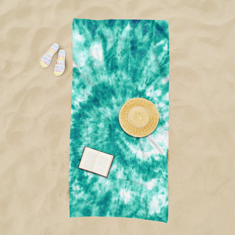großzügig geschnittenes Strandtuch mit TIE-DYE-Muster Brehn